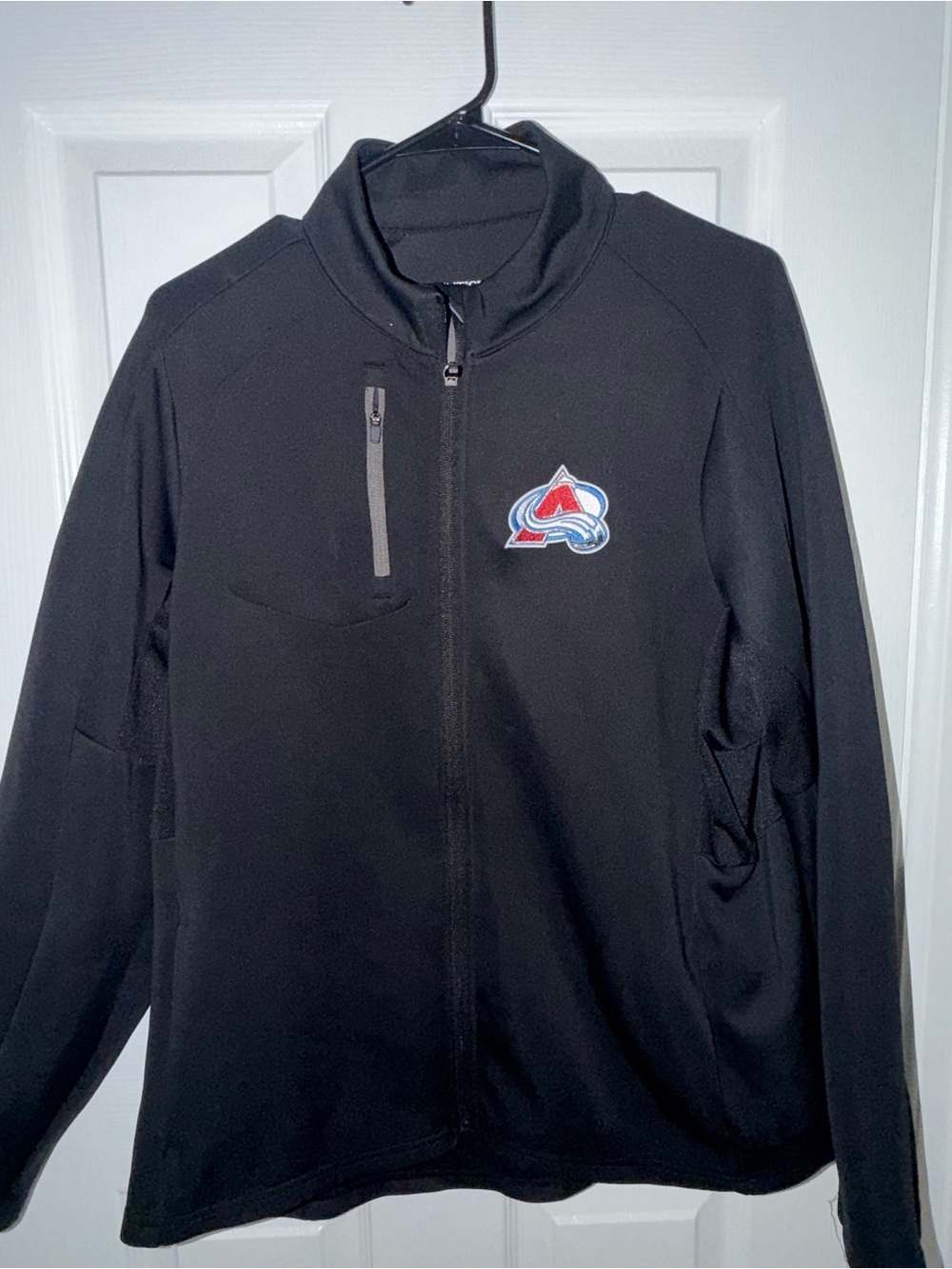 Antigua Black Colorado Avalanche Full-Zip Performance Jacket